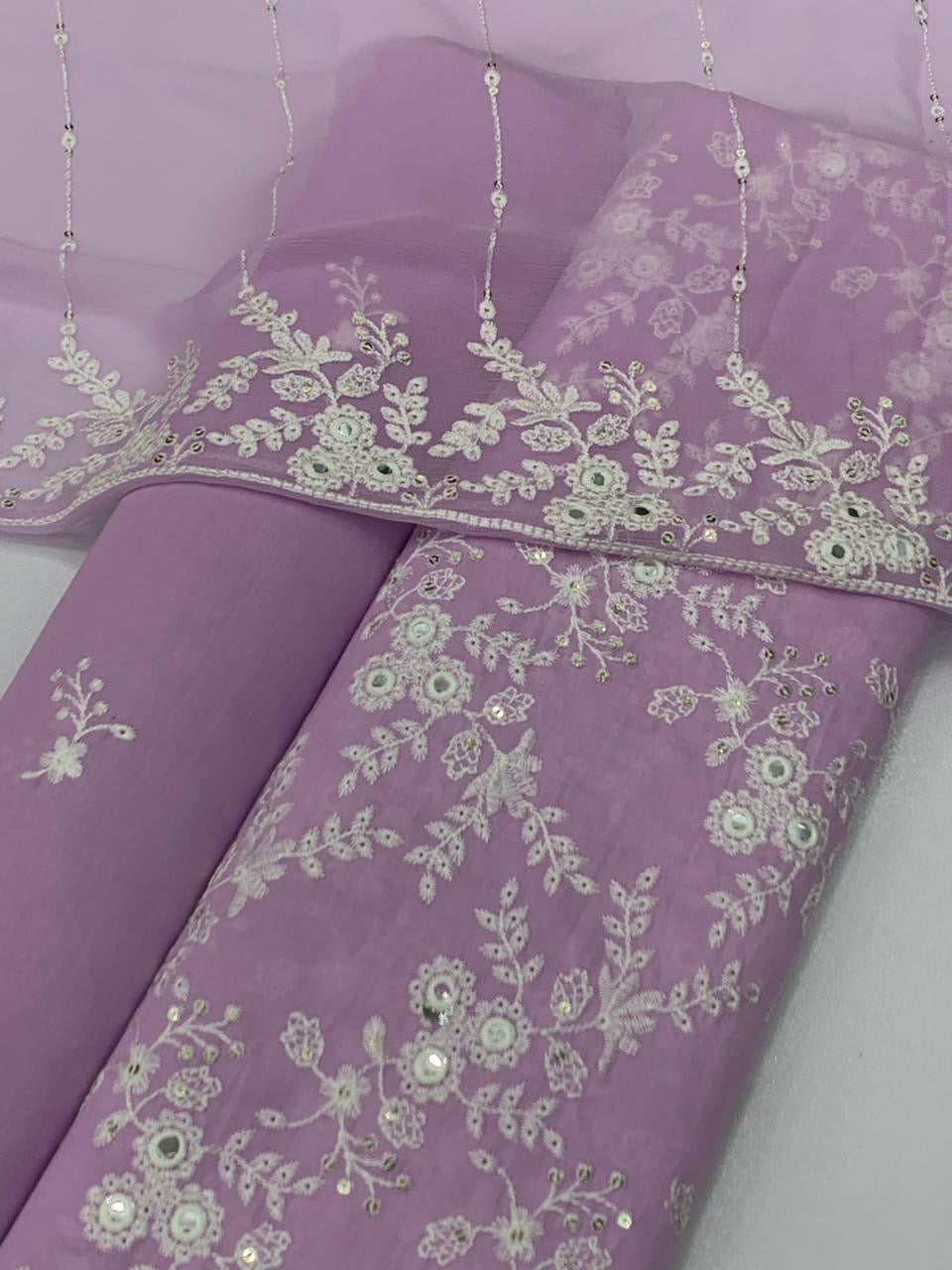 Bareeze lawn 3 piece panni work