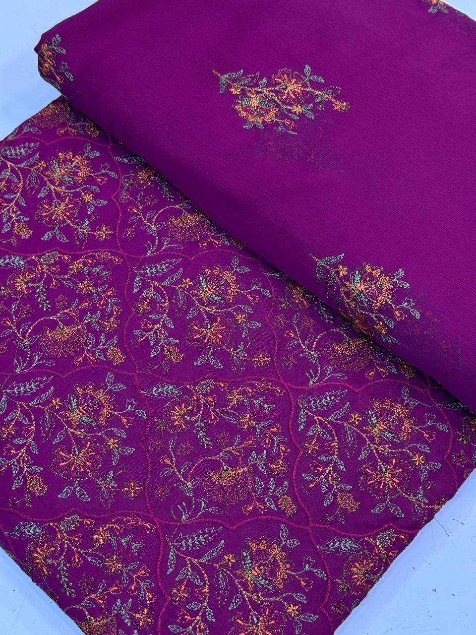 Bareeze Karandi Embroidered 3 Pieces Suit BKE3 86
