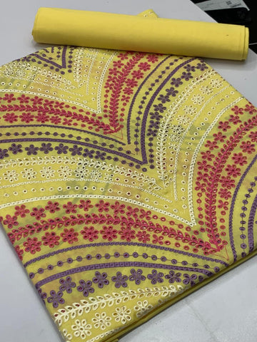 Maria B 2 piece lawn lemon