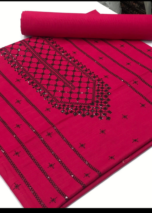 Khaddar 2pc (shocking pink)