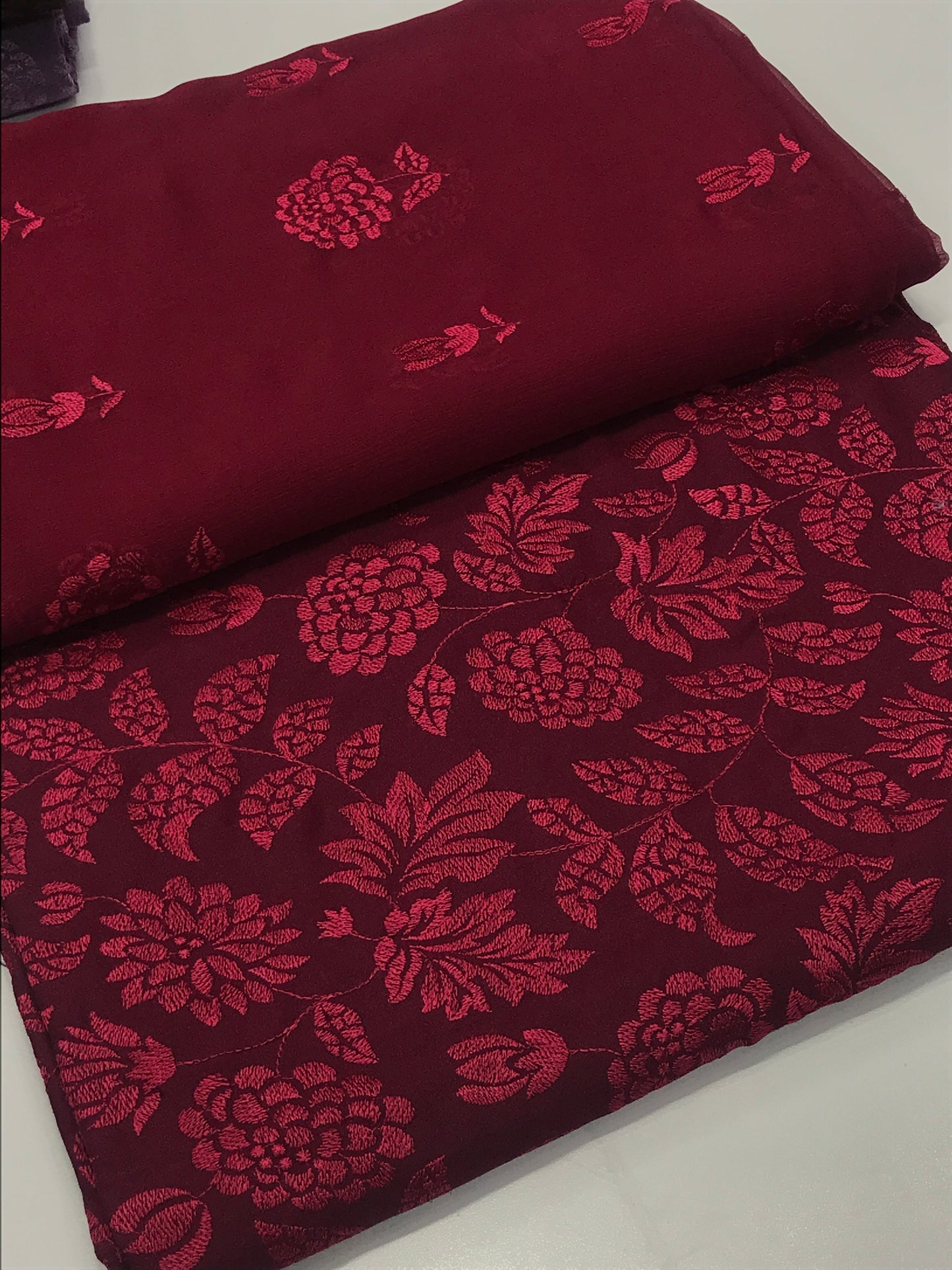 Bareeze Karandi 3 piece (red)