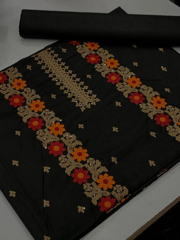 Bareeza lawn 2 piece (black)