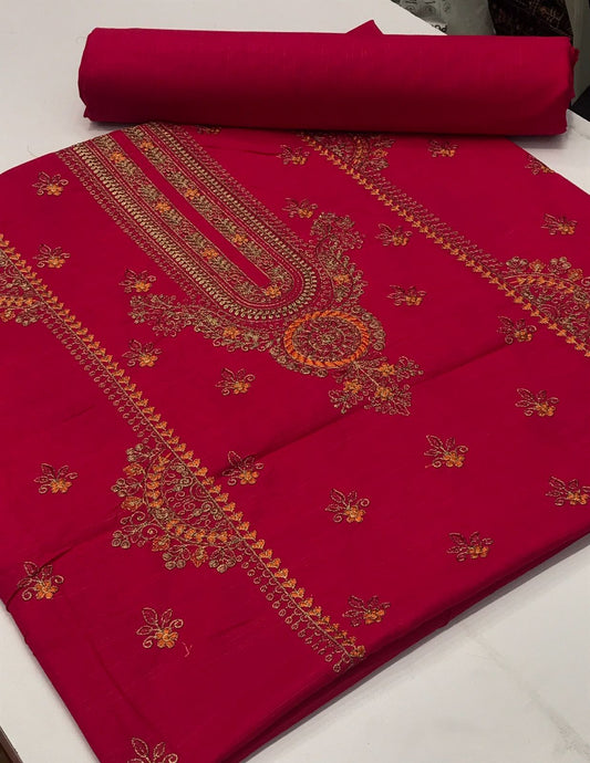 Khaddar 2pc (shocking pink)