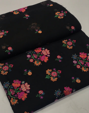 Bareeza black  colour lawn 3 piece