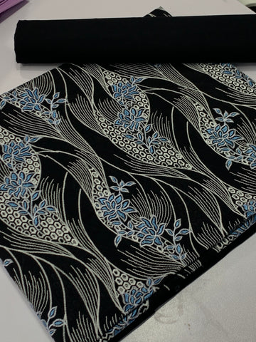 Bareeza lawn 2 piece (black)