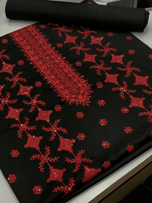 Bareeze lawn 2 piece (black)