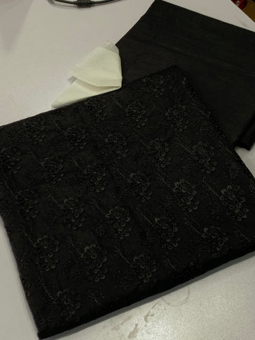 Bareeze 2 piece lawn Black