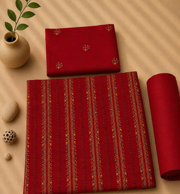Khaddar 2pc (maroon)