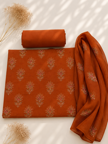 Bareeze Karandi 3 piece all over rust