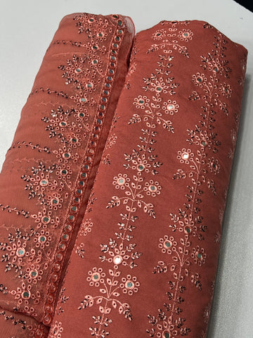 Bareeze Premium Karandi 3-Piece – Allover Embroidery 9mm