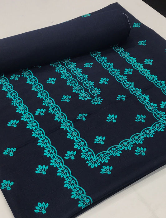 Khaddar 2pc (navy blue )