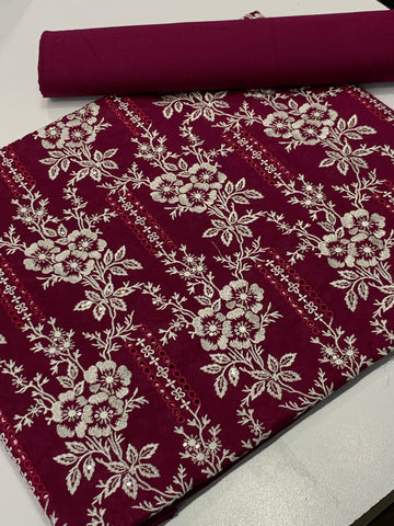 Bareeze 2 piece lawn maroon