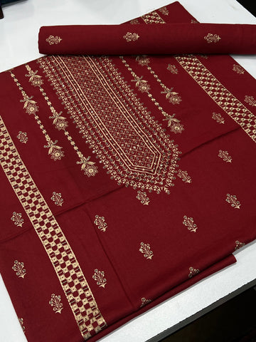 Bareeze Premium Karandi 2-Piece Embroidered Suit