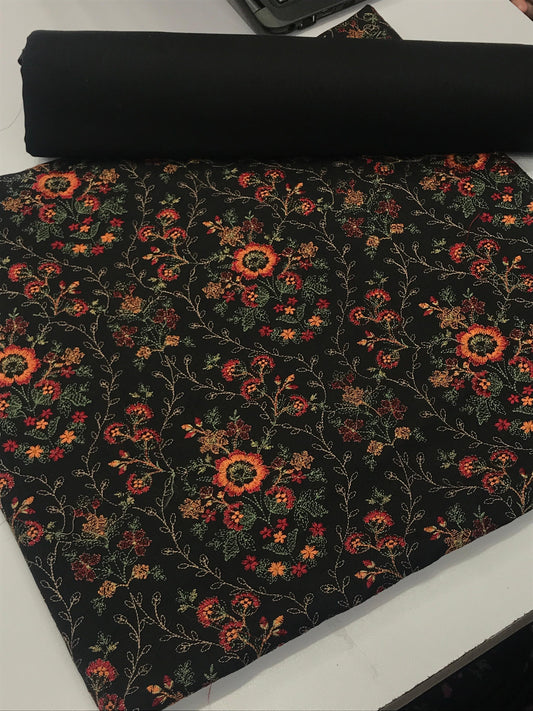 Khaddar 2 piece (black )