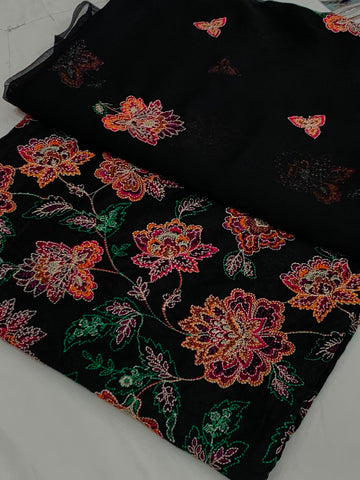 Bareeza lawn 3 piece all over