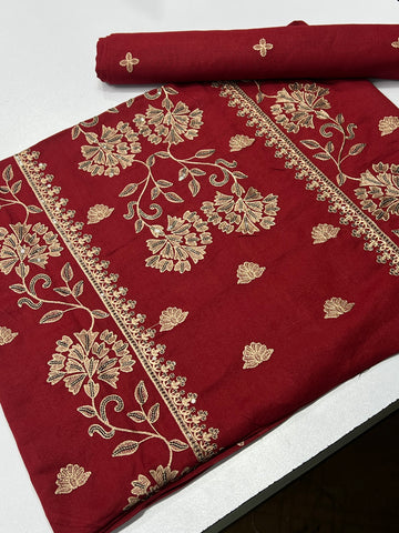 Bareeze Premium Karandi 2-Piece Embroidered Suit