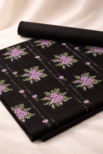Bareeza lawn 2 piece (black)