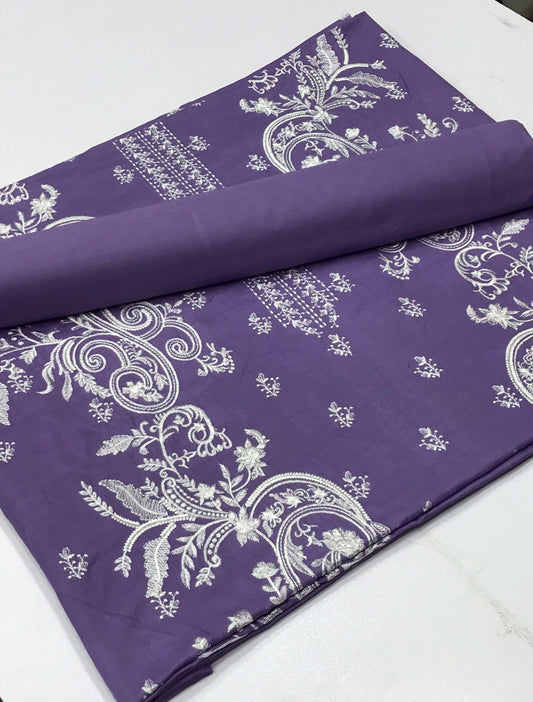 Bareeza lawn 2 piece (levender)