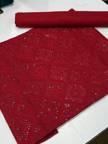 Bareeze Premium Karandi 2-Piece Embroidered Suit