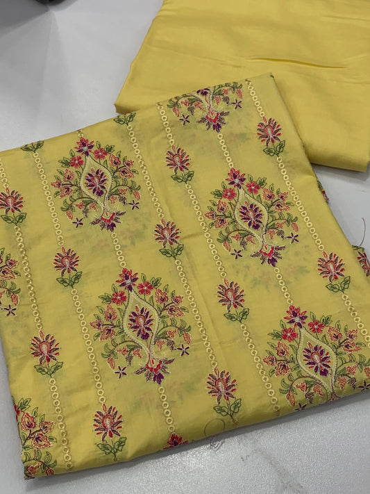 Bareeze 2 piece lawn (lemon)