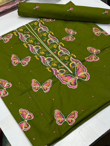 Khaddar 2pc mehndi