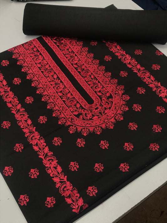 Khaddar 2pc (black  )