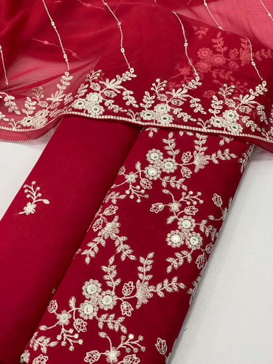 Bareeza lawn 3 piece