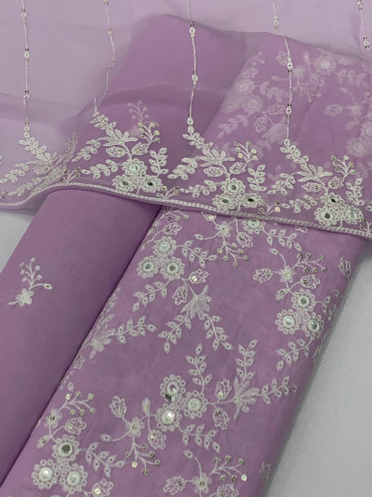 Bareeze lawn 3 piece panni work