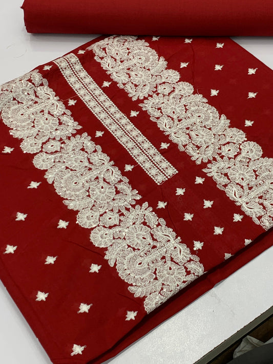 Bareeze lawn 2 piece red
