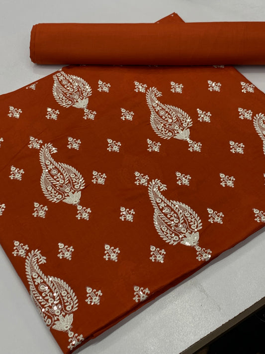 Bareeze lawn 2 piece (rust)