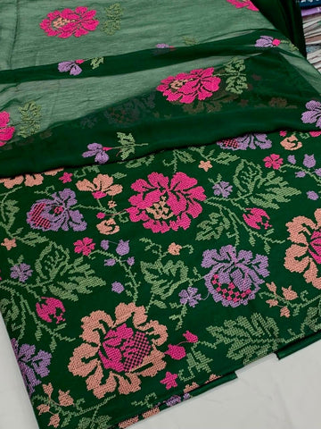 Bareeza lawn 3 piece allover