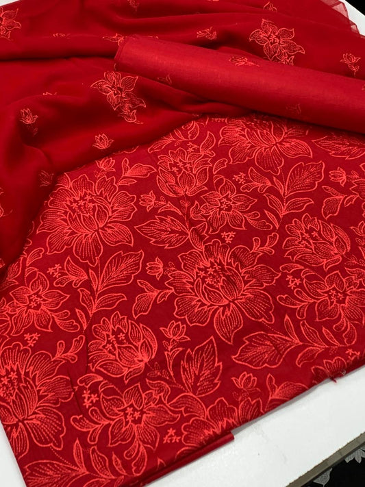 Bareeza lawn 3 piece