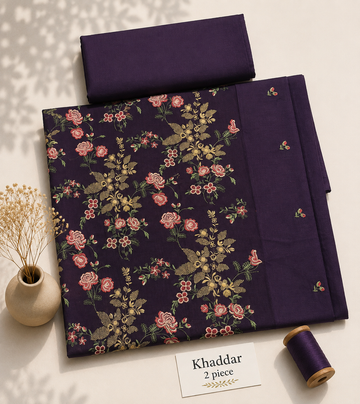 Khaddar 2 plum