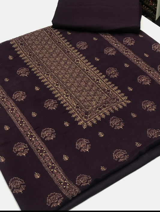 Khaddar 2 piece. (Purple )