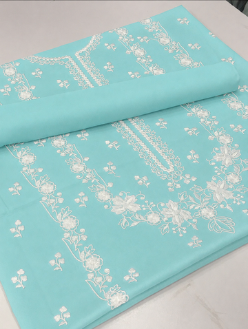 Bareeza lawn 2 piece (light aqua)