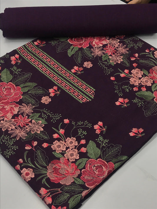 Khaddar 2pc ( purple)
