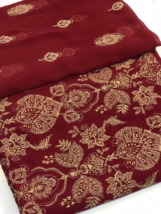 Bareeze Karandi Embroidered 3 Pieces Suit BKE3  63