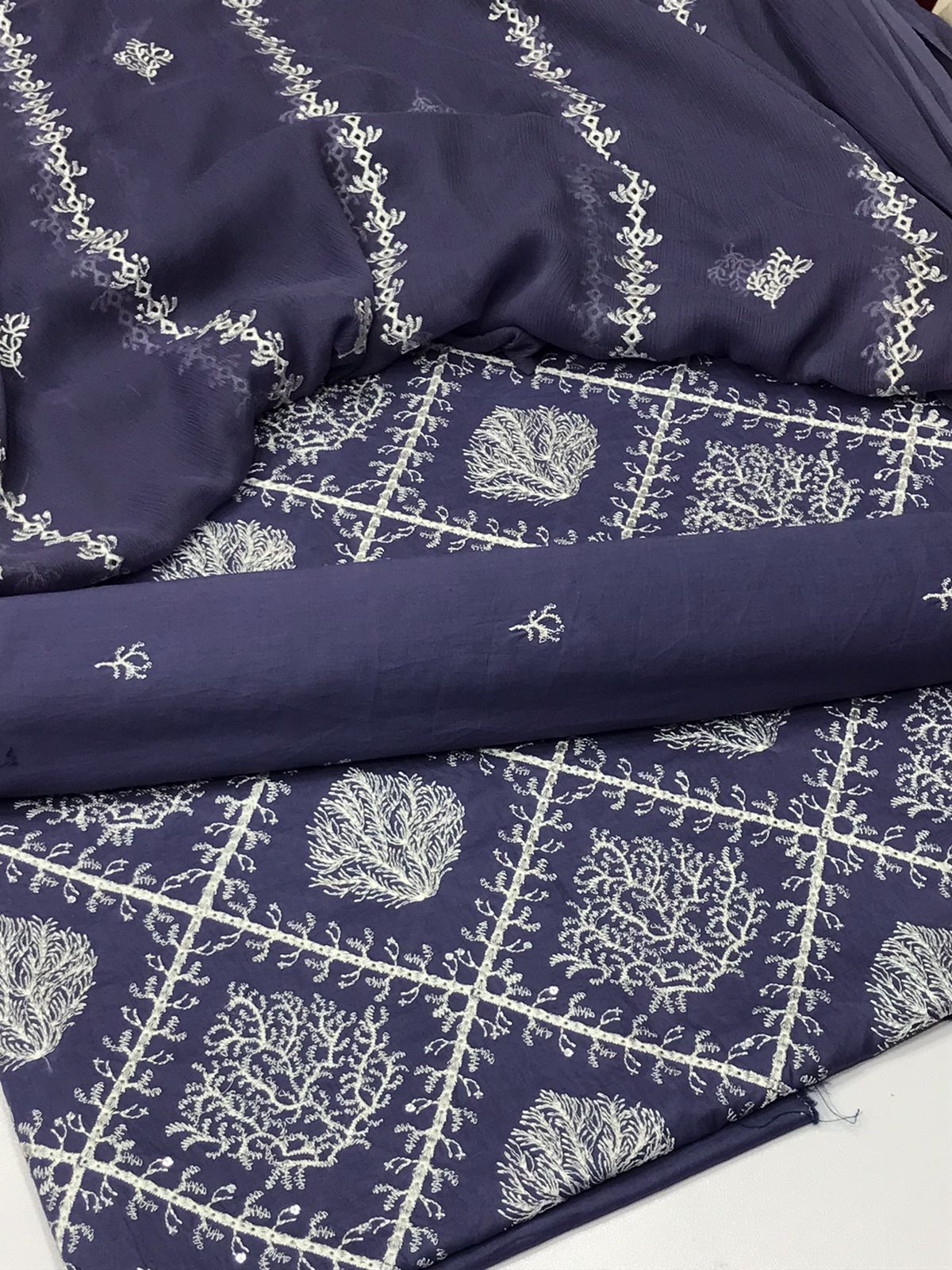 Bareeza lawn 3 piece
