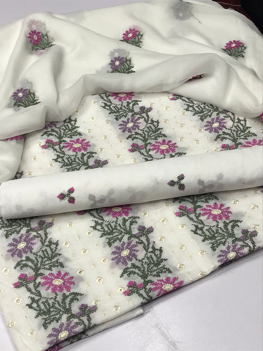 Bareeza lawn 3 piece