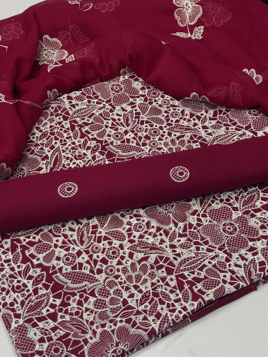 Bareeza lawn 3 piece