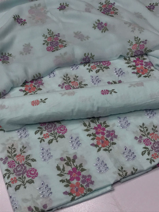 Bareeza lawn 3 piece